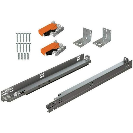 Blum Blum 18"  TANDEM Drawer Slides with BLUMOTION, Locking Devices, Mounting Brackets, and Screws, 6PK 563H4570B